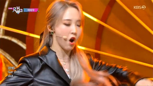 韩国现场版：✔Mamamo - AYA 超美60帧音乐现场 全屏！，有字幕版，韩语版。