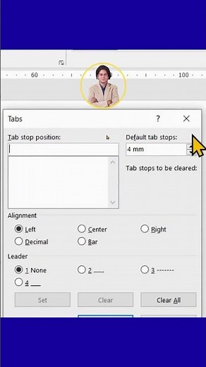 How to change tab size in Microsoft Word? | change tab size | shorts