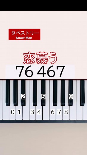 タペストリーで歌うSnow Manのピアノチュートリアル