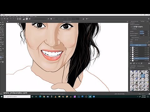Digital Painting / How to Draw Vector Using Krita and Huion Pen Tablet