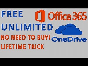 How To Get Unlimited storage in OneDrive For Lifetime