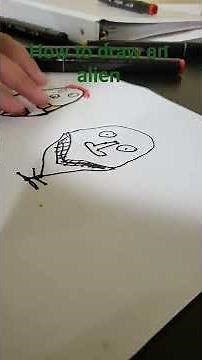 how to draw an alien