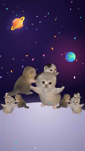 TOTAL KITTEN PARTY in SPACE 🎉😹