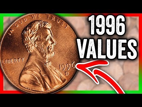 1996 PENNY COIN VALUES - RARE PENNIES WORTH MONEY!!