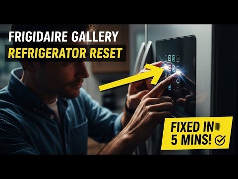 How to Reset Frigidaire Gallery Refrigerator (Filter Light & Panel)