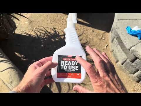 Shabebe Mulch Glue Review & Application Test (27oz Sprayer) No More Messy Mulch!