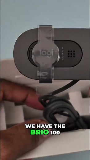 Logitech Brio 100 Unboxing: 1080p Webcam! #shorts