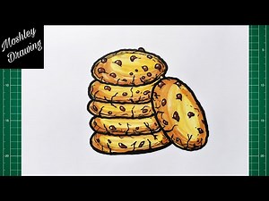 How to Draw a Chocolate Chip Cookies
