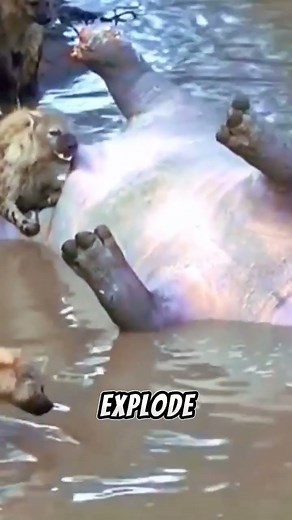 The Power of a hippo exploding. #shorts #short