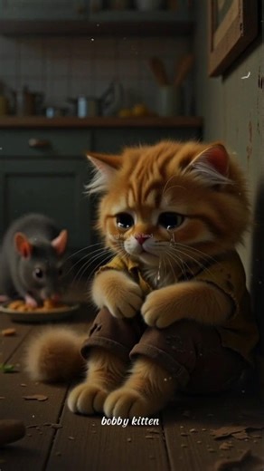 Cat scared from mouse😳 The Little Mouse Who Shared Everything