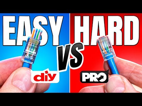 Stop Wiring RJ45s WRONG! (EZ vs. Pro Method)