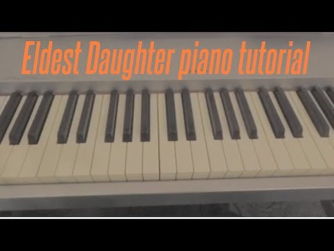 How to Play: Eldest Daughter - Taylor Swift (piano tutorial)