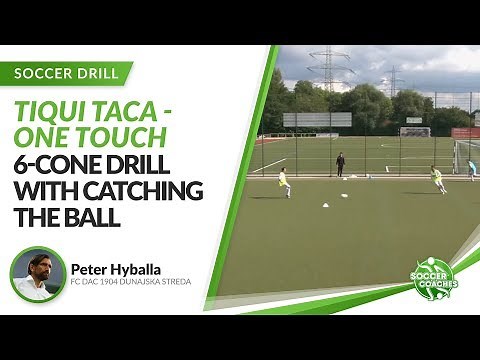 6-Cone Drill Practice Attacking and Defensive Transition | Tiqui Taca One Touch Soccer