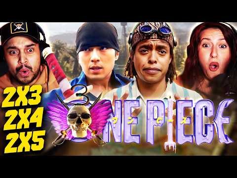 ONE PIECE SEASON 2 EPISODES 3, 4 & 5 REACTION – FIRST TIME WATCHING NETFLIX LIVE ACTION