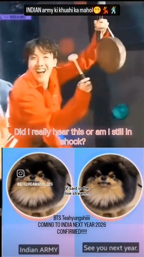 He said in the live stream...hello indian army,see you next year