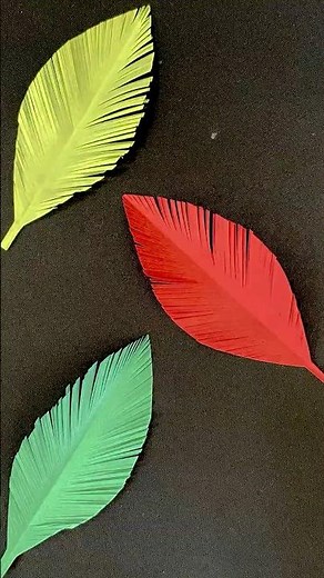 DIY Paper Feather 🌿 | Simple & Cute Origami Craft for Beginners | Paper Craft Magic