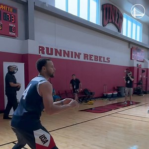 Steph with a FIBA three-point line that’s a scary sight 🎯 | Golden State Warriors