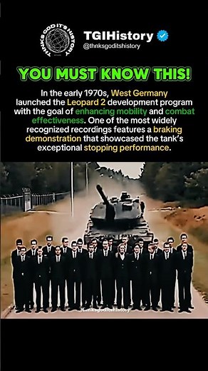 The Leopard 2 Braking Demonstration that Amazed the World 😨