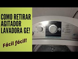 Como Retirar o Agitador da Lavadora GE, Sacando o Agitador da Máquina de Lavar GE