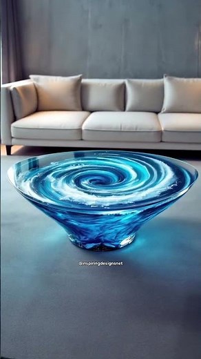 These Water Vortex Coffee Tables look absolutely mesmerizing! 🤯🤯