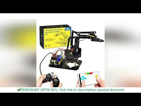 Keyestudio STEM 4DOF Robot Arm Kit Mechanical Arm Claw Kit PS2 Control For Arduino Robot Arm Kit