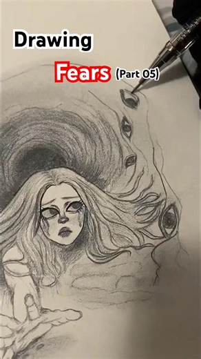 Drawing Claustrophobia | Fear of small spaces #art #drawing #pencildrawing #fear #viral #phobia