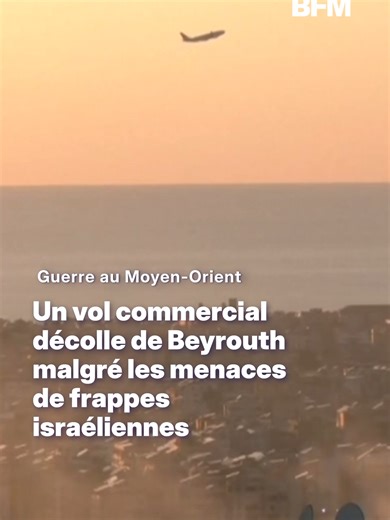 Un vol commercial décolle de Beyrouth malgré les menaces de frappes israéliennes. L'armée israélienne appelle par ailleurs à évacuer toute la banlieue sud de Beyrouth. #liban #beyrouth #israel #frappes #guerre #sinformersurtiktok