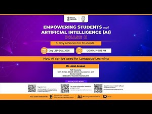 Day 1 : Topic: How AI Can Be Used for Language Learning