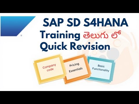 SAP SD S4 HANA Training || Subject Quick Revision #sapsd