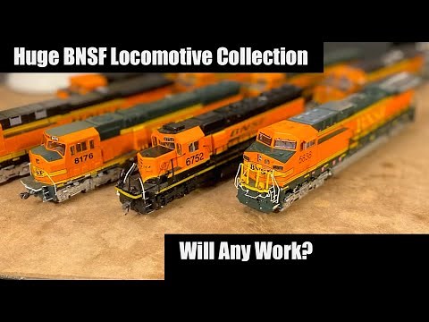 Huge HO Scale BNSF Locomotive Collection Unboxing & Repair