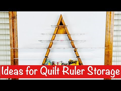Ideas for Quilt Ruler Storage