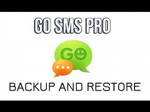 How to Backup/Restore SMS in GoSMS Pro 2016