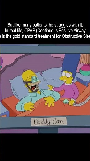 Homer Simpson's CPAP Struggles 😴💨 (Due to Sleep Apnea)