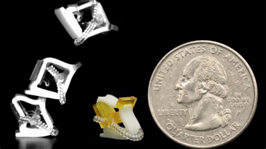 These 3D-printed insect-sized robots can leap 60 times its body size