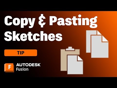 How to Copy and Paste a Sketch in Autodesk Fusion - UPDATED!
