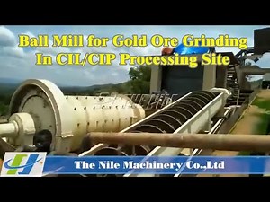 Ball Mill for Gold Ore Grinding In CIL/CIP Processing Site