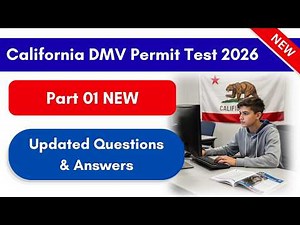FREE California DMV Permit Practice Test 2026 | 20 Updated Questions & Answers