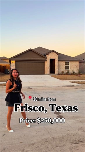 25–30 minutes from Frisco and still under $300K? 👀 Yes… you read that right. A brand-new construction home just dropped and the value is giving everything it needs to give. 🏡✨ 💲 Starting at $250,000 💥 Seller currently covering the majority of closing costs if not all of them! Tucked in a quiet, fast-growing area outside Dallas, this is perfect for first-time buyers, commuters, or anyone working remote who wants space without the Frisco price tag. What you get: 🛏️ 3 spacious bedrooms 🛁 2 ba