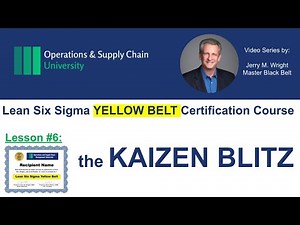 Kaizen Blitz, Rapid Improvement in Days- Yellow Belt Certification video #6 by Operations University