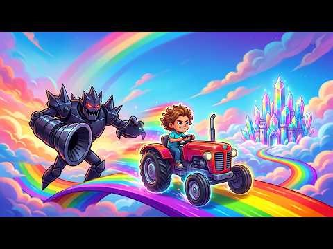 THE RAINBOW KINGDOM IS TURNING GRAY! 🌈🚜 SHADOW ROBOT ATTACK! 🌑😱