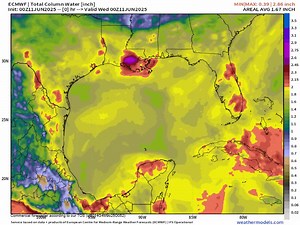 475K views · 1K reactions | Precipitable Water maps are neat. They show moisture in the atmosphere. Yellow/Red means extra extra moist. Flow the next week here showing the rainy season returns for many across the SE. And that big surge of purple midweek next week might reach lower Texas. It is part of a Tropical Wave a couple ensemble models tried to spin up. www.spaghettimodels.com | Mike's Weather Page | Facebook