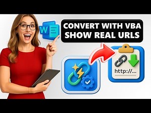 Convert SMART LINKS to RAW URLS in WORD using VBA