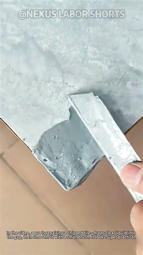 Quick Tile Repair Hack: Fix Chips Like a Pro! #HomeRepair #TileFix