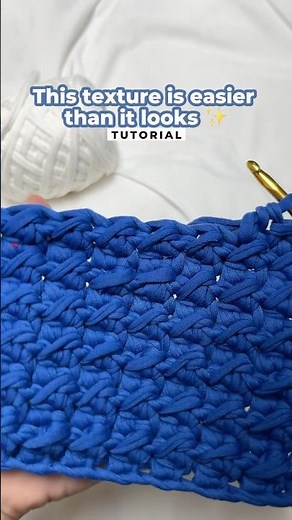 Easy Crochet Texture Stitch ✨ Slip Stitch + Half Double Crochet