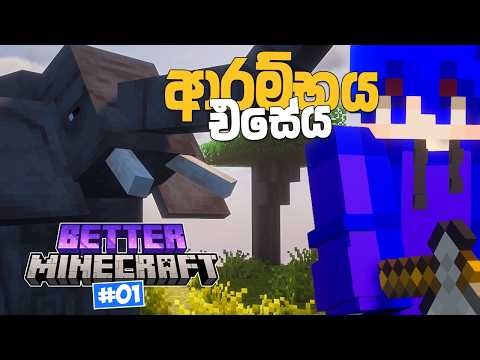 අලුත් යුගයක ආරම්භය | Better Minecraft Sinhala Survival | EP 01