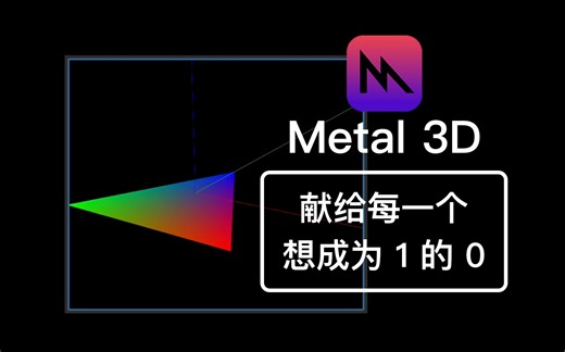 【Metal 教程】3D渲染入门