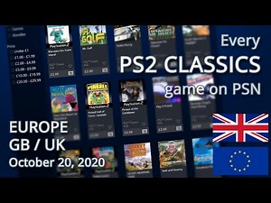 Every PS2 CLASSICS game on the PlayStation Store (EU)