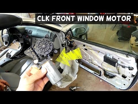 MERCEDES CLK W208 WINDOW REGULATOR MOTOR REMOVAL REPLACEMENT