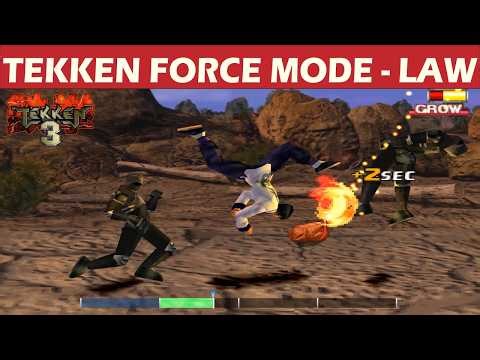Law Tekken Force Mode Hard Difficulty - Tekken 3