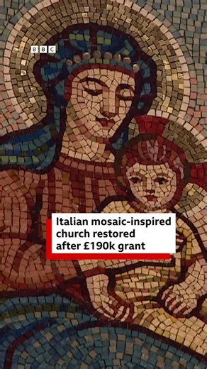 BBC Hereford & Worcester on Instagram: "⛪️ 🎨 The Sacred Heart and St Catherine of Alexandria church is said to have some of the finest mosaic artwork in the country. It has now been restored to its former glory thanks to £190,000 funding from the National Lottery Heritage Fund. The artwork which runs throughout the church in Droitwich Spa is made from venetian glass and took 12 years to complete in the 1930’s. #Worcestershire #DroitwichSpa #Church #Mosaic #Art"